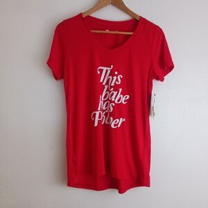 Xersion this babe has power red t-shirt size S